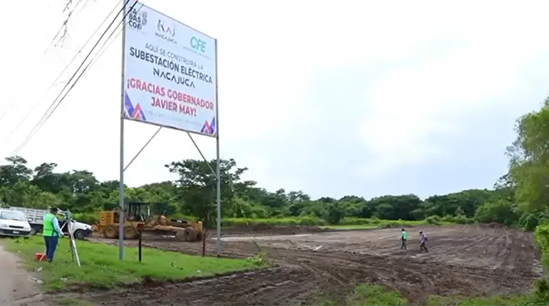 Construcción de la subestación eléctrica de Nacajuca concluirá entre 2026 y 2027: Diputado Morena
