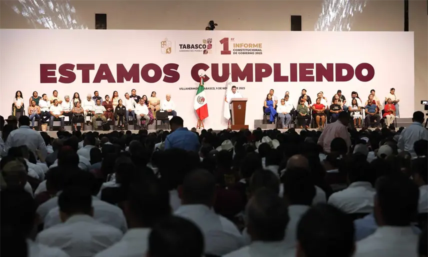 "Ofrecimos devolver la paz a Tabasco y estamos cumpliendo": May