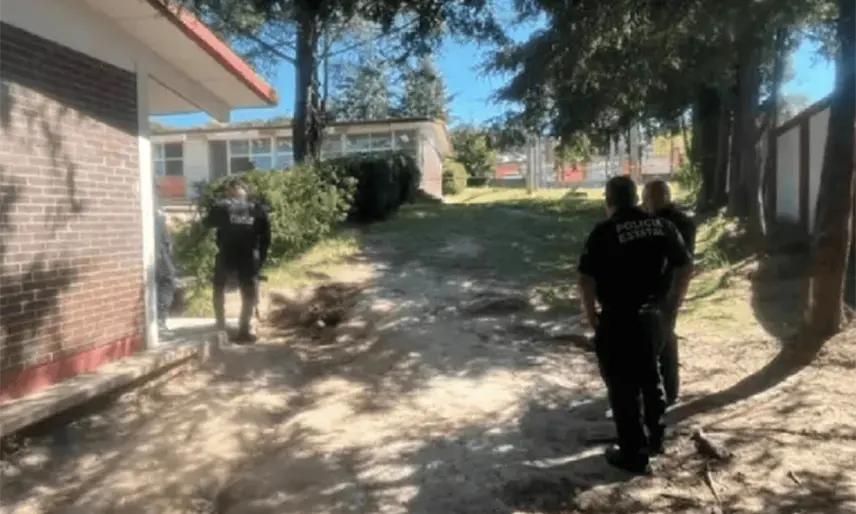 Profesor halla restos humanos en secundaria de Tlaxcala