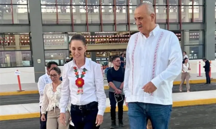 Sheinbaum supervisa avances de la ampliación del Aeropuerto Internacional de Tepic, Nayarit