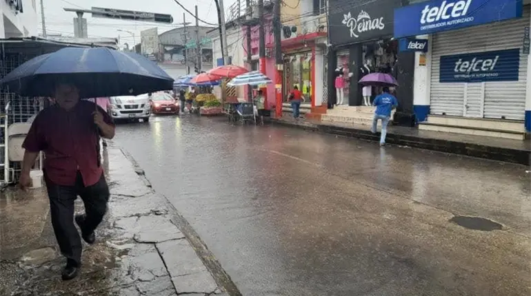 Prevén lluvias en Tabasco para este martes por el Frente Frío No. 19