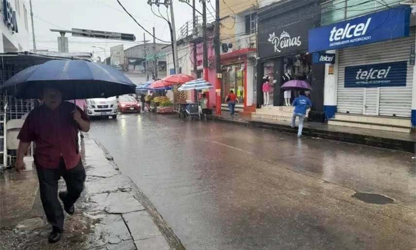 Prevé Conagua lluvias muy fuertes para este lunes en Tabasco