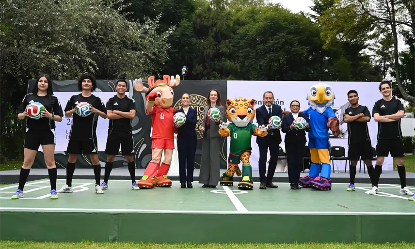 Sheinbaum presenta la Copa Mundial FIFA 2026; estiman derrama de 3 mil mdd para México