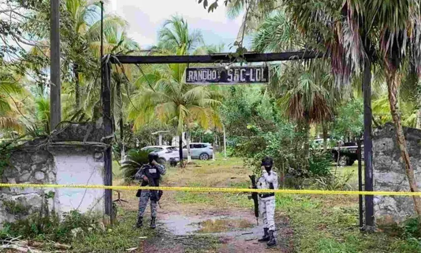 Hallan 16 cuerpos en un rancho usado como cementerio clandestino en Quintana Roo