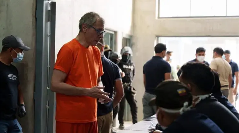 Jorge Glas, exvicepresidente de Ecuador, es trasladado a nueva cárcel de máxima seguridad