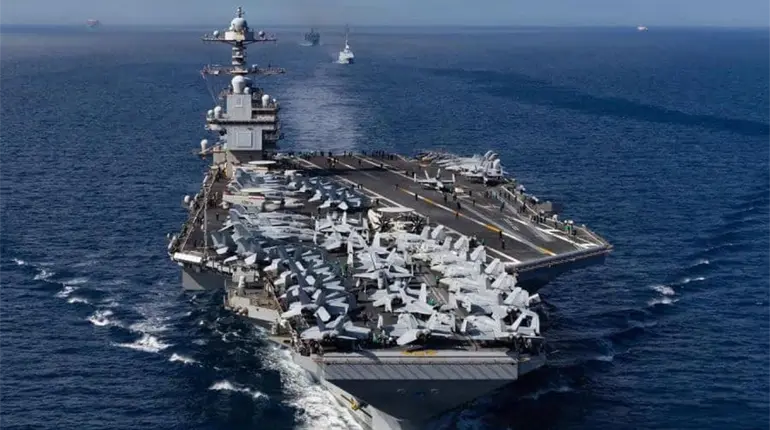 El portaaviones más grande de EE. UU. es desplegado en el Caribe