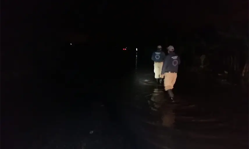 Reporta IPCET vado en la carretera Villahermosa-Teapa; hay paso para todo tipo de vehículo