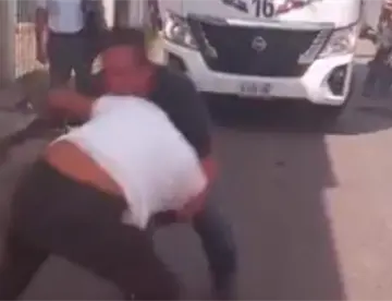 Choferes de transporte público de Nacajuca protagonizan pelea