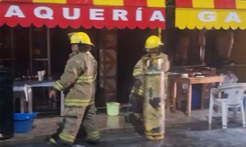 Se registra conato de incendio en taquería en Villahermosa