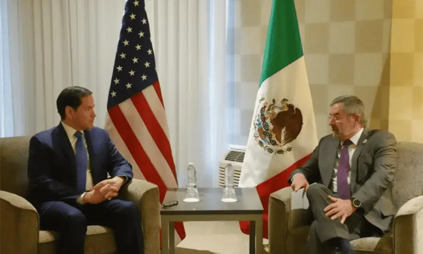 De la Fuente afianza agenda bilateral con Marco Rubio en el G7 en Canadá