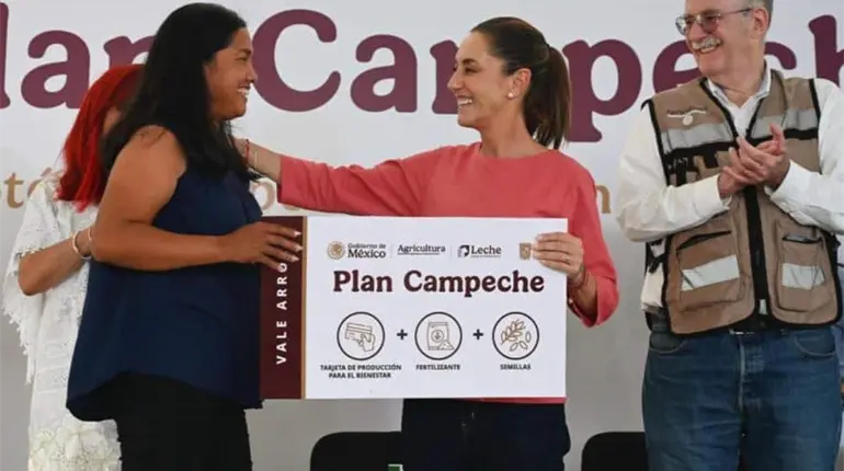 Sheinbaum lanza Plan Campeche con inversión de mil 238 mdp