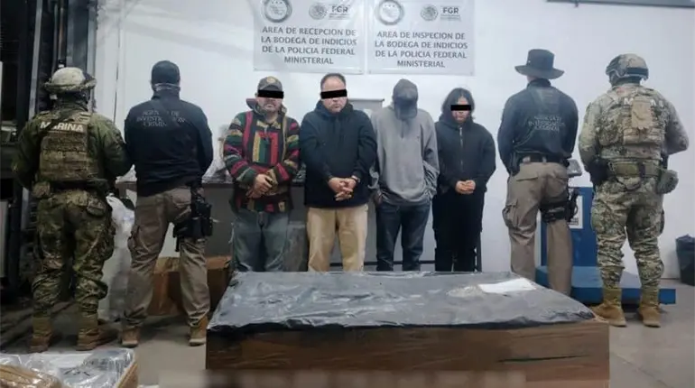 Desmantelan célula que modificaba maquinaria industrial para traficar drogas en Jalisco