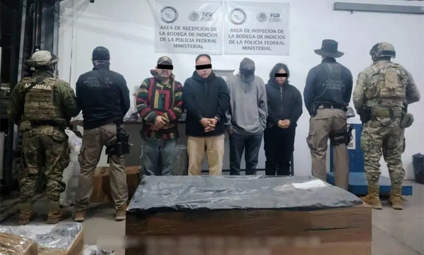 Desmantelan célula que modificaba maquinaria industrial para traficar drogas en Jalisco