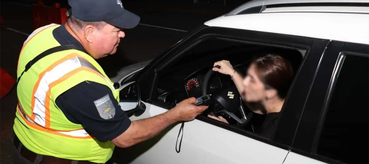Aplica PEC en Villahermosa 839 pruebas de alcoholímetro; sólo 9 dieron positivo