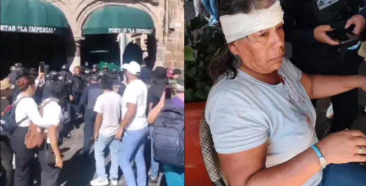 3 reporteros heridos y tres detenidos dejan marcha de Generación Z en Michoacán