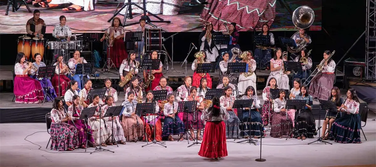 Banda "Mujeres del Viento Florido" busca ser inspiración para otras mujeres: Leticia Gallardo