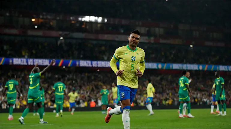 Brasil vence 2-0 a Senegal en partido amistoso internacional