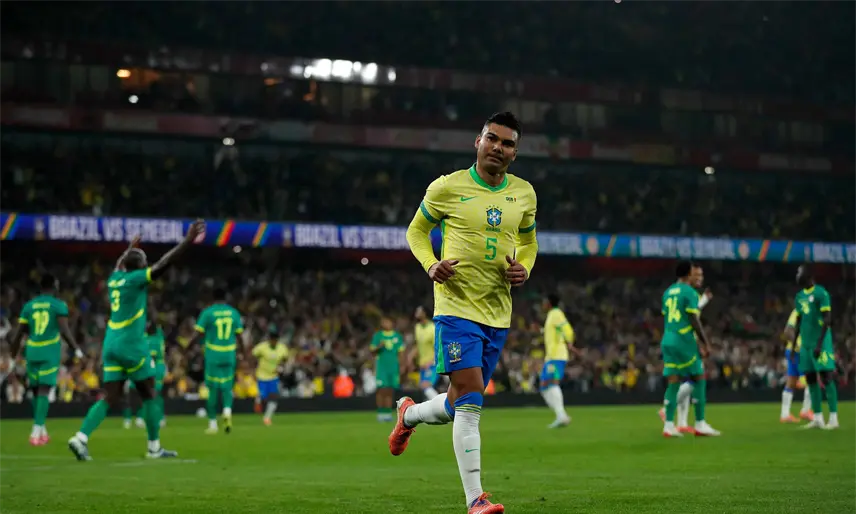 Brasil vence 2-0 a Senegal en partido amistoso internacional