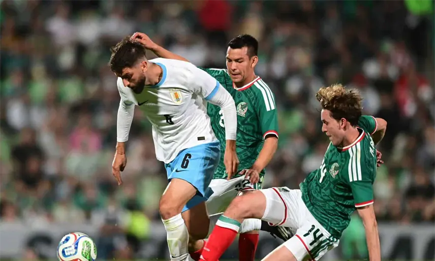 México y Uruguay igualan sin goles en Torreón en duelo amistoso