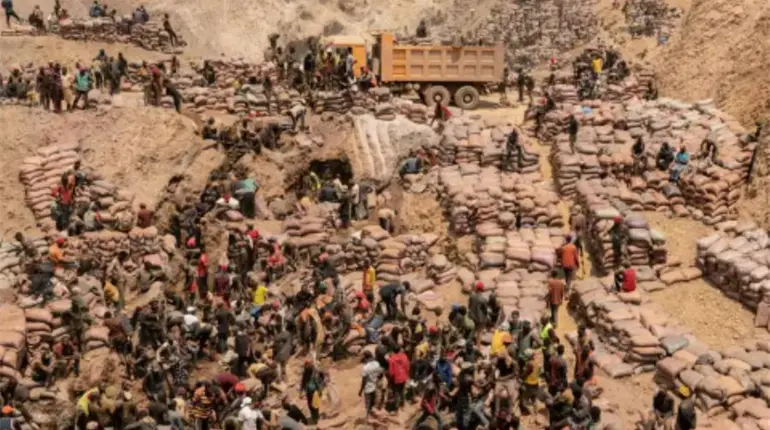 Colapsa mina en República Democrática del Congo; se reportan al menos 32 muertos