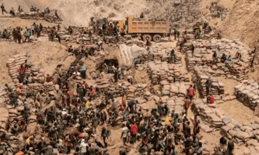 Colapsa mina en República Democrática del Congo; se reportan al menos 32 muertos