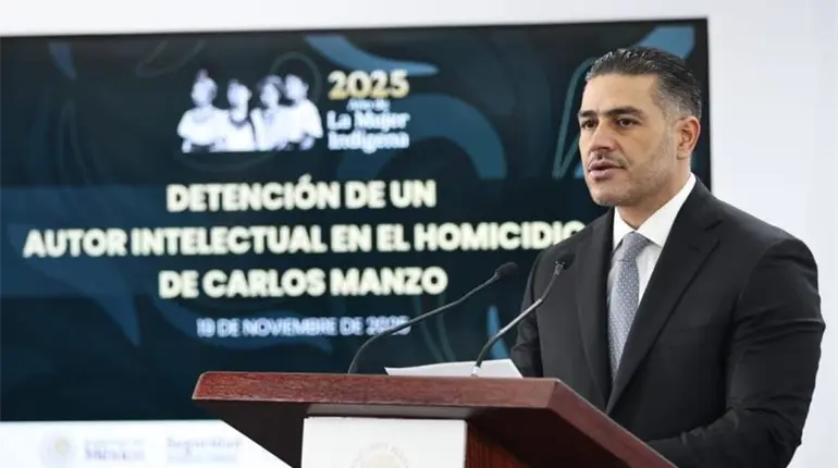 Detienen a presunto autor intelectual del asesinato de Carlos Manzo