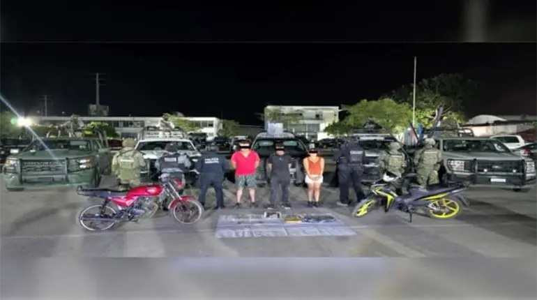 Aseguran en Cunduacán a 3 personas que formaban parte de una célula delictiva