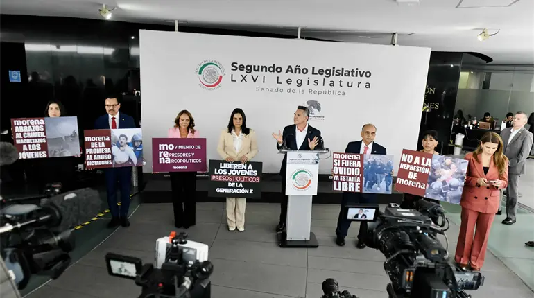 PRI brinda apoyo legal a 9 jóvenes detenidos en marcha de Generación Z