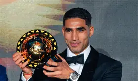 El marroquí Achraf Hakimi gana el balón de oro africano 2025