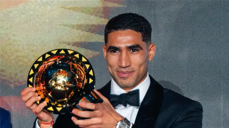 El marroquí Achraf Hakimi gana el balón de oro africano 2025