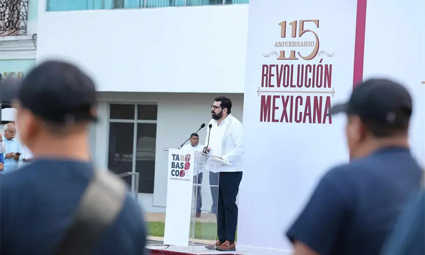 "Justicia, equidad y bienestar social "se materializan en la 4T: Daniel Casasús en aniversario de la Revolución Mexicana