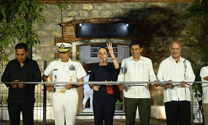 Sheinbaum inaugura tramo de la Línea K del Tren Interoceánico en Chiapas