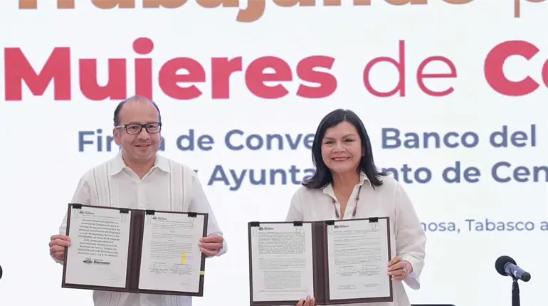 Formalizan Banco de Bienestar dispersión de recursos del programa Mujeres al Centro