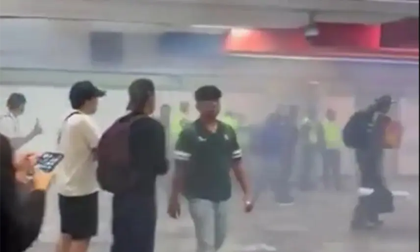 Riña con explosivos en la estación La Raza del Metro desata pánico