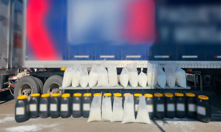 Encuentran en Sonora 340 kilos de metanfetamina, con valor de 90 mdp