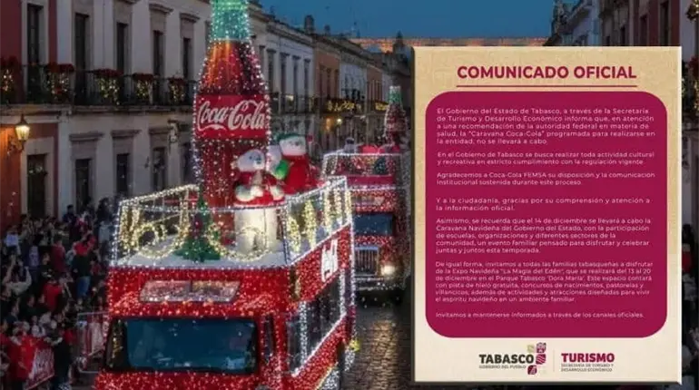 Cancelan Caravana Coca Cola en Tabasco tras violar Ley de Salud