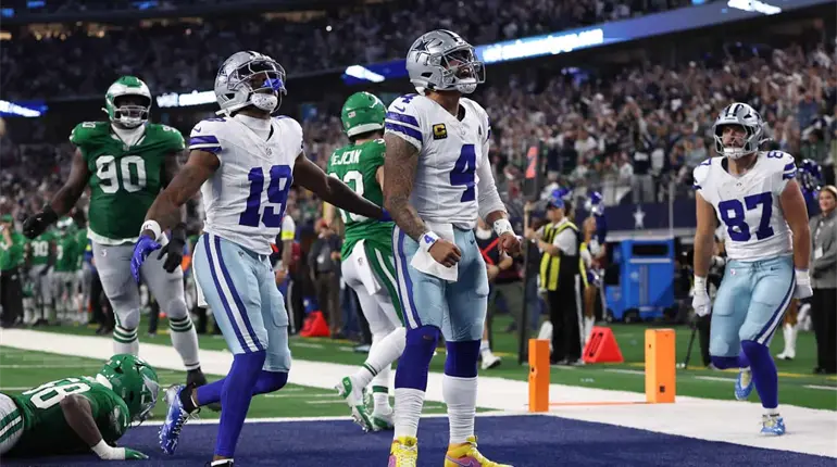 Dallas remonta 21 puntos en noche histórica de Dak Prescott