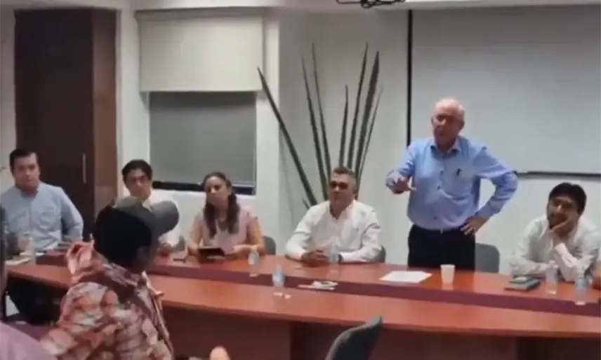 Con manotazos en la mesa, campesinos de Campeche reclaman a Leonel Cota compromisos incumplidos