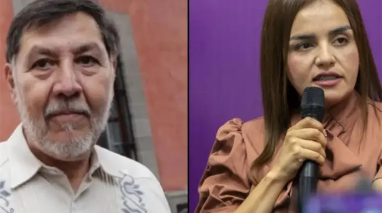 "Ambiciosa y facista": Noroña insulta a viuda de Carlos Manzo