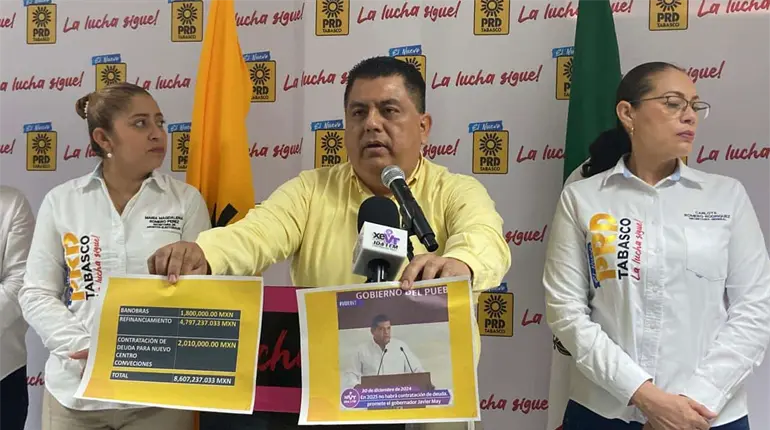 En Tabasco no hay un control presupuestal y financiero: PRD