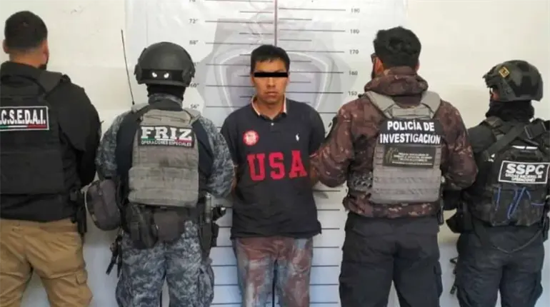 Aseguran en Zacatecas a sujeto que asesinó a adolescente y sus padres