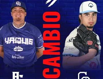 El tabasqueño Jesús Broca llega a Obregón en cambio con Guasave que recibe a Saúl Vázquez