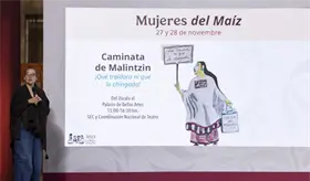 Presentan actividades del programa "Mujeres del Maíz" en reivindicación de La Malinche