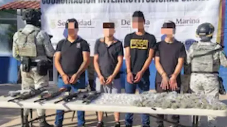 Aseguran a 9 sujetos durante distintos operativos en Culiacán; entre ellos un menor