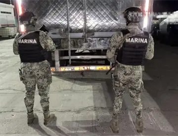 Asegura Semar en Mazatlán 605 kilos de metanfetamina; iban ocultos en tractocamión
