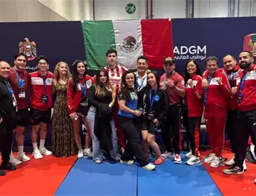 Gana México 11 medallas en Mundial Seniors y Masters de kickboxing en Abu Dabi