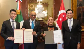 México y Singapur acuerdan cooperación en materia ambiental, digital y comercial