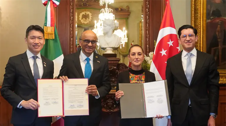 México y Singapur acuerdan cooperación en materia ambiental, digital y comercial