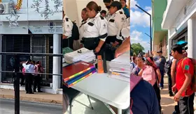 Protestan trabajadores de seguridad privada de hospitales por falta de pago