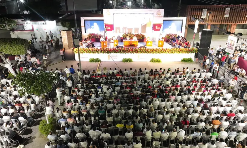 Presenta alcaldesa de Huimanguillo su Primer Informe de Gobierno municipal; destaca reducción del índice delictivo